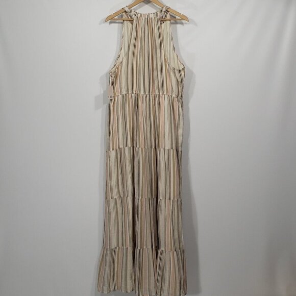 NWT Lauren Conrad Tiered Sleeveless Sundress Size XXL Boho Bohemian Maxi - Picture 3 of 3